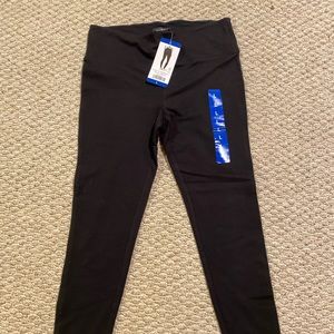 Max & Mia Women's High Waisted French Terry Legging, Black L NWTs